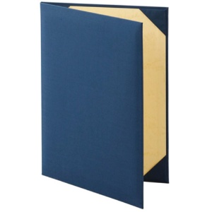 美濃商会　証書ファイル　布　Ａ４（全面Ａ３一枚用）　Ｂタイプ　紺　８２２２－０２　１セット（１０冊）1