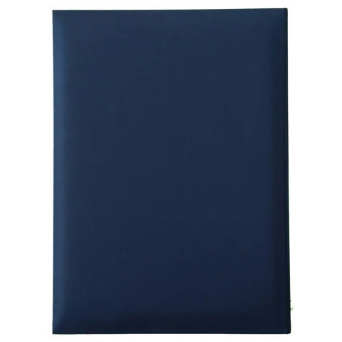 美濃商会　証書ファイル　布　Ａ４（全面Ａ３一枚用）　Ｂタイプ　紺　８２２２－０２　１セット（１０冊）2