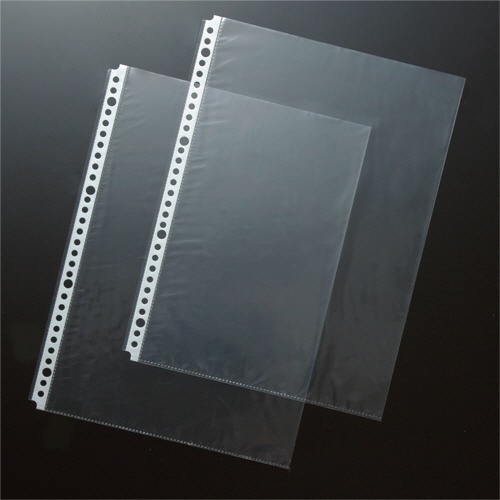 ＴＡＮＯＳＥＥ　クリアファイル用リフィル　Ａ４タテ　２・４・３０穴　プレーン仕上げ　１セット（５００枚：１００枚×５パック）4