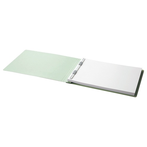 ＴＡＮＯＳＥＥ　フラットファイル（スタンダードカラー）　Ａ４ヨコ　１５０枚収容　背幅１８ｍｍ　緑　１セット（１００冊：１０冊×１０パック）2