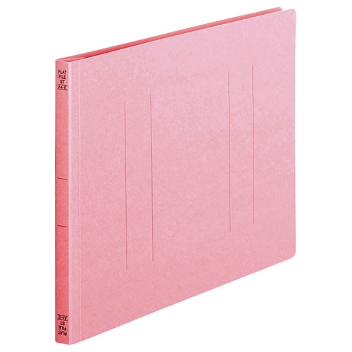ＴＡＮＯＳＥＥ　フラットファイル（スタンダードカラー）　Ａ４ヨコ　１５０枚収容　背幅１８ｍｍ　ピンク　１セット（１００冊：１０冊×１０パック）1
