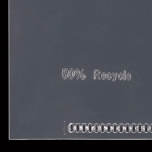 ＴＡＮＯＳＥＥ　再生クリアホルダー　名刺ポケット付き　Ａ４　クリア　厚さ０．２ｍｍ　１セット（１００枚：１０枚×１０パック）3