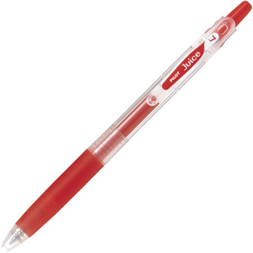 パイロット　ゲルインキボールペン　ジュース　細字０．７ｍｍ　レッド　ＬＪＵ－１０Ｆ－Ｒ　１セット（５本）1