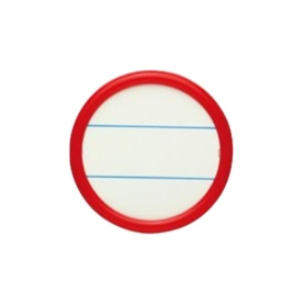 ソニック　丸型名札　大　両用　赤　ＮＦ－１５－Ｒ　１セット（５０個）