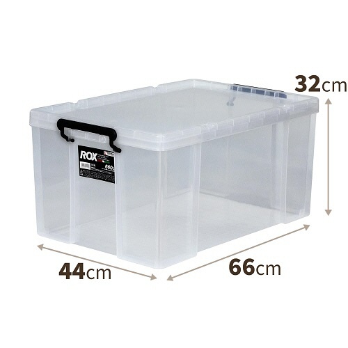 天馬　ロックス　６６０Ｌ　Ｗ４４０×Ｄ６６０×Ｈ３２０ｍｍ　クリア　１セット（３個）2