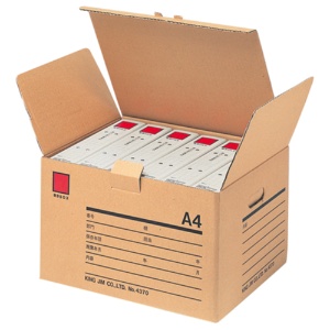キングジム　保存ボックス　Ａ４用　Ｗ４３０×Ｄ３２５×Ｈ２６８ｍｍ　４３７０　１セット（１０個）2
