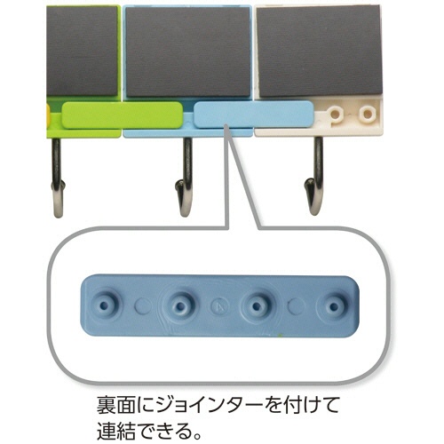 ソニック　キーフック　マグネットタイプ　耐荷重約３００ｇ　色込　ＫＳ－３７０　１セット（２５個：５個×５パック）2