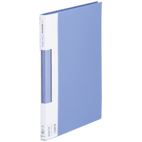 キングジム　サイドインクリアーファイル　カラーベース　Ａ４タテ　４０ポケット　背幅１８ｍｍ　青　１３７Ｃ　１セット（１０冊）