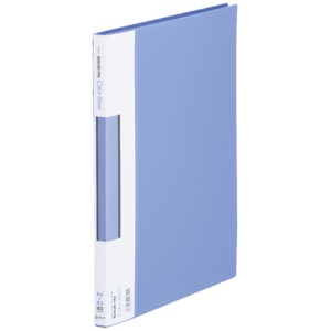 キングジム　サイドインクリアーファイル　カラーベース　Ａ４タテ　４０ポケット　背幅１８ｍｍ　青　１３７Ｃ　１セット（１０冊）1