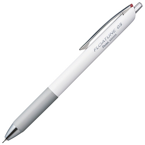 ぺんてる　油性ボールペン　フローチューン　０．５ｍｍ　赤　（軸色：ホワイト）　ＢＺＮ２０５－Ｂ　１セット（１０本）1