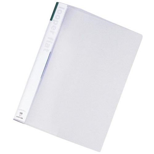 リヒトラブ　ルーパーフラット　Ａ４タテ　２穴　１００枚収容　緑　Ｆ－５２－７　１セット（２５冊）1