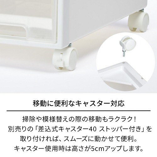 天馬　Ｆｉｔｓ　フィッツケース　５３－４４Ｓ　ホワイトクリア　１セット（５個）7