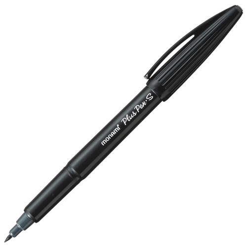 たのめーる】モナミ 水性サインペン Plus Pen・S 極細 黒 18450 1 