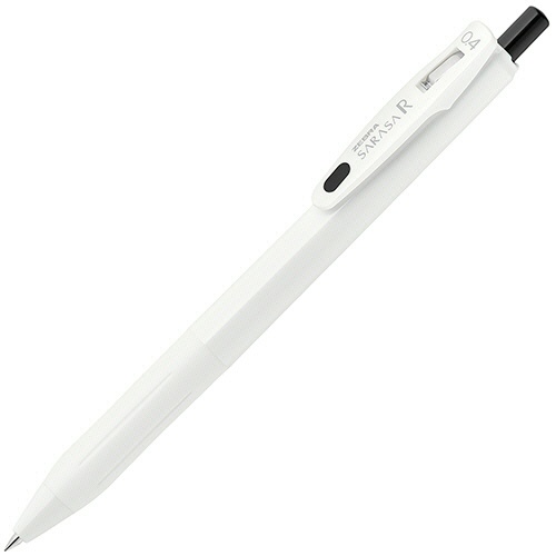 ゼブラ　ジェルボールペン　サラサＲ　０．４ｍｍ　黒　（軸色：白）　ＪＪＳ２９－Ｒ１－ＢＫ２　１セット（１０本）1