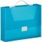 キングジム　シンプリーズ　キャリングケース　グリップタイプ（透明）　Ａ４　収納幅７０ｍｍ　青　２９４ＴＳＰＷ　１セット（６個）