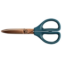 コクヨ ハサミ(サクサ) チタン・グルーレス刃 刃渡り65mm ダークブルー HSM-PTA100DB 1セット(10本)