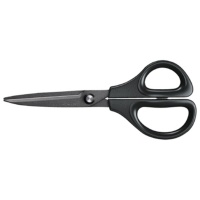 コクヨ ハサミ(サクサ) ストレート・フッ素刃 刃渡り65mm ブラック HSM-F110D 1セット(10本)