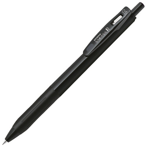 ゼブラ　ジェルボールペン　サラサＲ　０．５ｍｍ　黒　（軸色：黒）　ＪＪ２９－Ｒ１－ＢＫ１　１セット（１０本）1