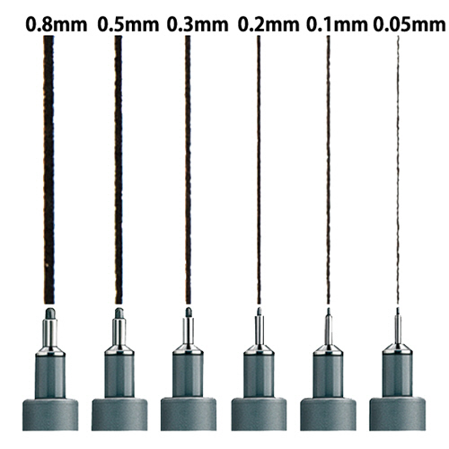 たのめーる】ステッドラー ピグメントライナー 0.05mm 黒 308 005-9 1