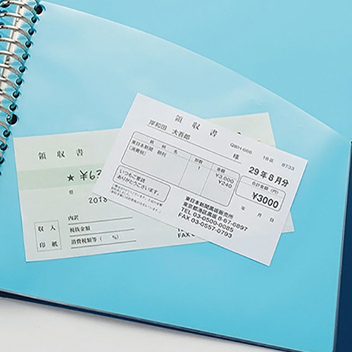 ＴＡＮＯＳＥＥ　ＰＰ製ハーフポケットリフィル（インデックス付）　Ａ４タテ　ブルー　１セット（１００枚：１０枚×１０パック）3