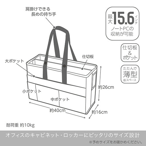 ソニック　ユートリム　キャビネットバッグ　１６ｃｍ幅　１５．６型ノートＰＣ対応　ネイビー　ＵＴ－１４６３－Ｋ　１セット（３個）2