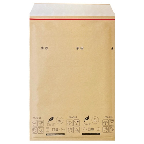 ユニオンキャップ　クッション封筒　ポップエコグリーン　内寸２００×２９５ｍｍ　ＰＧ－０１　１セット（１０００枚：２００枚×５箱）1