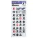 コクヨ　マグネットシート（曜日）　日曜休日対応　２７×２７ｍｍ　マク－３３０　１セット（３６０片：３６片×１０パック）1