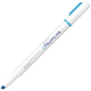 ゼブラ　蛍光ペン　ジャストフィット　モジニライン　青　ＷＫＳ２２－ＢＬ　１セット（１０本）1