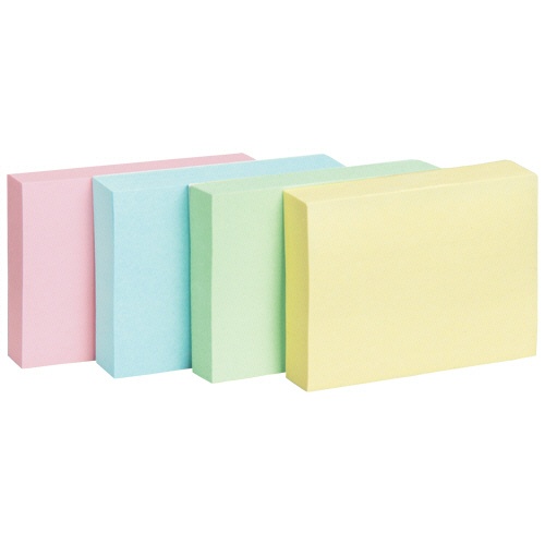 ＴＡＮＯＳＥＥ　ふせん　３８×５０ｍｍ　４色混色　１セット（１００冊：２０冊×５パック）1