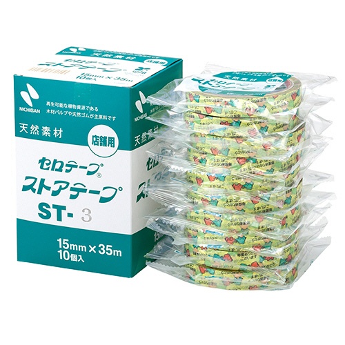 ニチバン　セロテープ　ストアテープ　大巻　１５ｍｍ×３５ｍ　ゾウ　ＳＴ－３　１セット（１０巻）3
