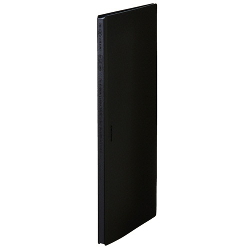 キングジム　クリアーファイル　ホッソ　Ａ４　二つ折り　見開き１５ポケット　黒　５５１５－ＢＫ　１セット（２冊）1