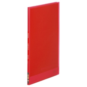 キングジム　シンプリーズ　クリアーファイル（透明）　Ａ４タテ　１０ポケット　背幅１０ｍｍ　赤　１８６ＴＳＰＨ　１セット（１０冊）1