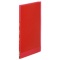 キングジム　シンプリーズ　クリアーファイル（透明）　Ａ４タテ　１０ポケット　背幅１０ｍｍ　赤　１８６ＴＳＰＨ　１セット（１０冊）