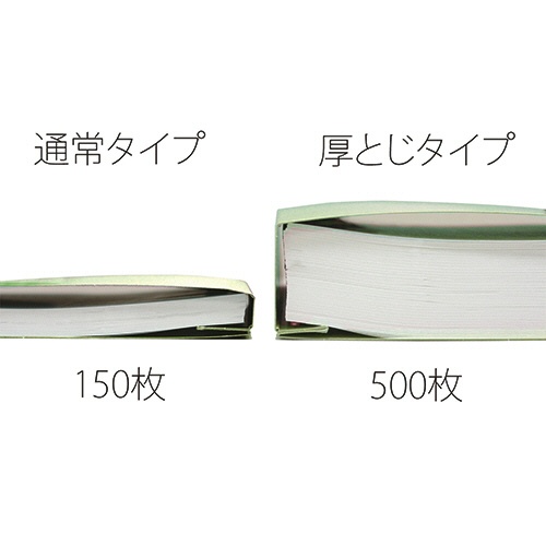 プラス　フラットファイル　厚とじ５００　樹脂製とじ具　Ａ４タテ　背幅５３ｍｍ　グリーン　Ｎｏ．０２１ＳＷ　１セット（１０冊）3