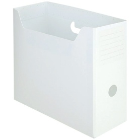 ＴＡＮＯＳＥＥ　ＰＰ製ボックスファイル（組み立て式）　Ａ４ヨコ　背幅１０３ｍｍ　ホワイト　１セット（１０個）