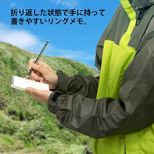 日本ノート　オキナ　プロジェクト耐水メモ　Ｂ７　５ｍｍ方眼　４０枚　ＰＷＢ７　１セット（５冊）6