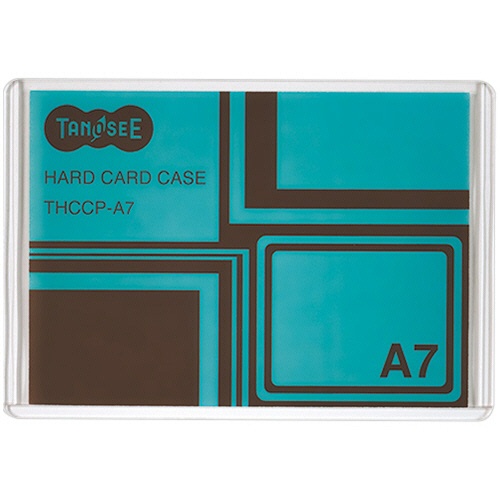 ＴＡＮＯＳＥＥ　ハードカードケース　Ａ７　再生ＰＥＴ　１セット（２０枚）1