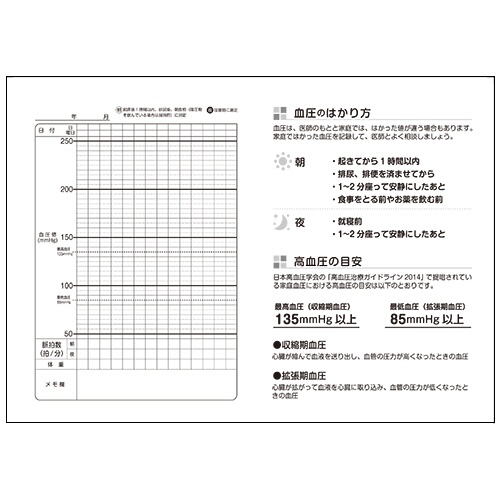 お薬手帳　薄型（血圧記録付）　和柄２種　１セット（５００冊：１００冊×５パック）5