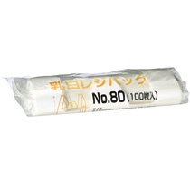 ＴＡＮＯＳＥＥ　乳白レジ袋　８０号　ヨコ３７０×タテ８００×マチ幅１７０ｍｍ　１セット（５００枚：１００枚×５パック）1
