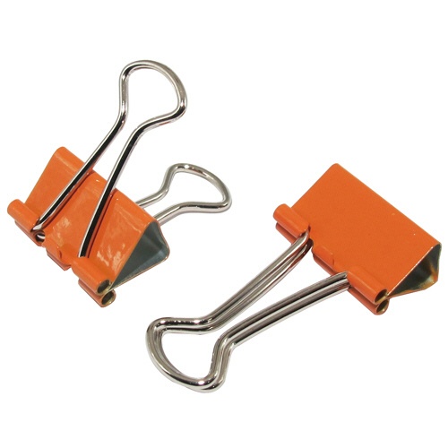 ミツヤ　ツレテッテ　ダブルクリップ　口幅１９ｍｍ　パステルオレンジ　ＴＭ－７１－ＰＯ　１セット（４０個：８個×５ケース）2
