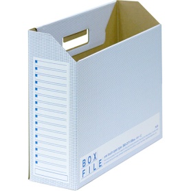 プラス　ボックスファイル　エコノミータイプ　Ａ４ヨコ　背幅１００ｍｍ　ブルー　ＦＬ－０９９ＢＦ　１セット（５０冊：１０冊×５パック）