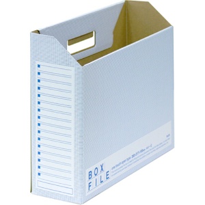 プラス　ボックスファイル　エコノミータイプ　Ａ４ヨコ　背幅１００ｍｍ　ブルー　ＦＬ－０９９ＢＦ　１セット（５０冊：１０冊×５パック）1