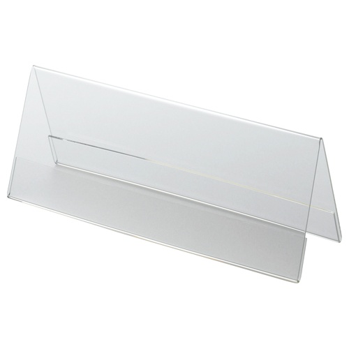 クルーズ　アクリル製カード立て　Ｖ型　大　２００×７６ｍｍ　ＣＲＶ７９１１３４　１セット（１０個）1