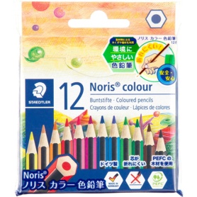 ステッドラー　ノリスカラー色鉛筆　紙箱入ハーフサイズ　１２色（各色１本）　１８５０１Ｃ１２ＰＢ　１セット（５パック）