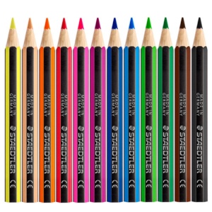 ステッドラー　ノリスカラー色鉛筆　紙箱入ハーフサイズ　１２色（各色１本）　１８５０１Ｃ１２ＰＢ　１セット（５パック）4