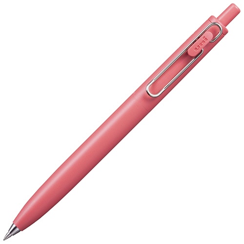 三菱鉛筆　ゲルインクボールペン　ユニボール　ワンＦ　０．５ｍｍ　黒　（軸色：Ｆレッド（茜空））　ＵＭＮＳＦ０５Ｆ．１５　１セット（１０本）1