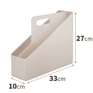 天馬　フィッツワーク　持ち運べるファイルボックス　ポケット付　カプチーノ　１セット（６個）2