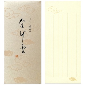 日本ノート　オキナ　小型便箋　金斗雲　８２×１８６ｍｍ　縦６行　６０枚　ＬＰ３１８３　１セット（５冊）