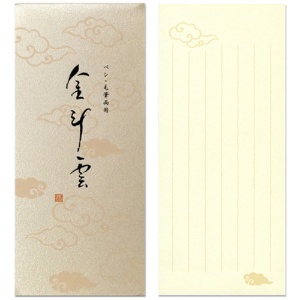 日本ノート　オキナ　小型便箋　金斗雲　８２×１８６ｍｍ　縦６行　６０枚　ＬＰ３１８３　１セット（５冊）1