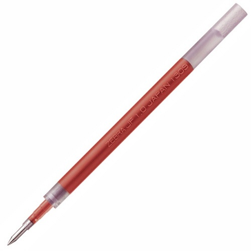 ゼブラ　ジェルボールペン替芯　ＪＦ－１．０芯　赤　サラサ用　ＲＪＦ１０－Ｒ　１セット（１０本）1